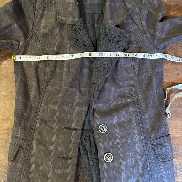 Free People Dark Gray Boho Vintage Maxi Jacket - Picture 7 of 8